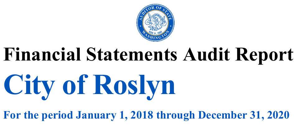 roslyn wa financial audit report