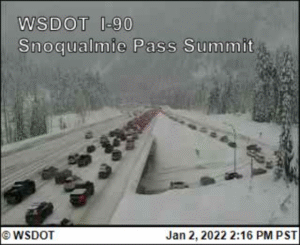I 90 snoqualmie pass wb 2pm 010222