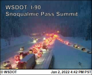 I 90 snoqualmie pass wb 5pm 010222
