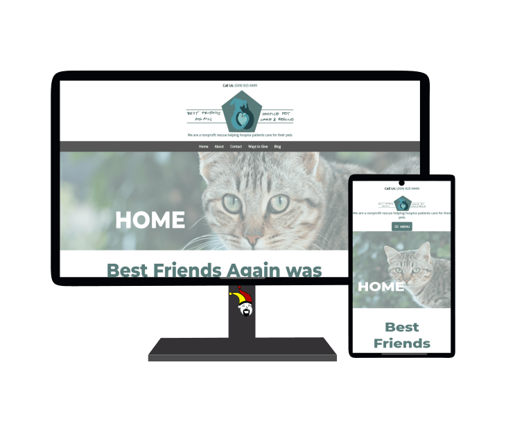 Best Friends Again Ellensburg web design portfolio image