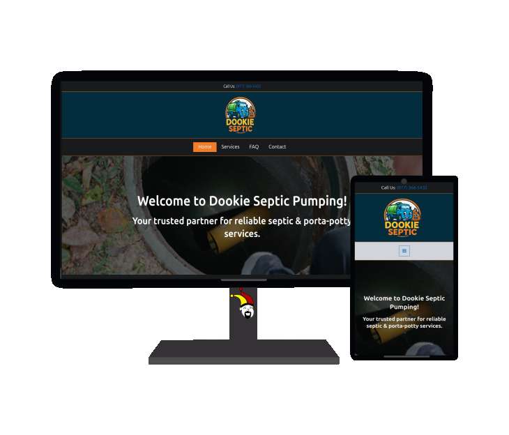 Dookie Septic Ellensburg web design portfolio image