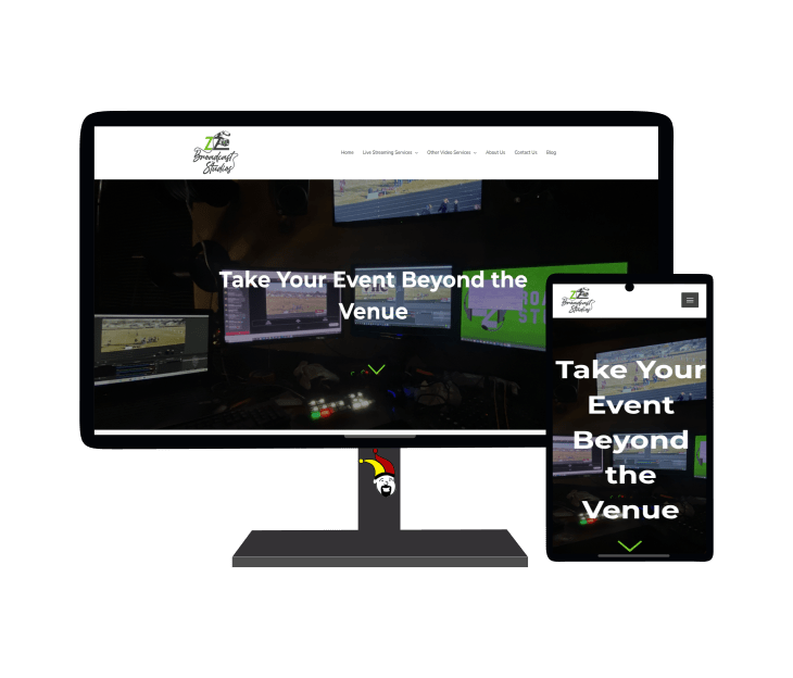 ZZ Broadcast Studios Ellensburg web design portfolio image