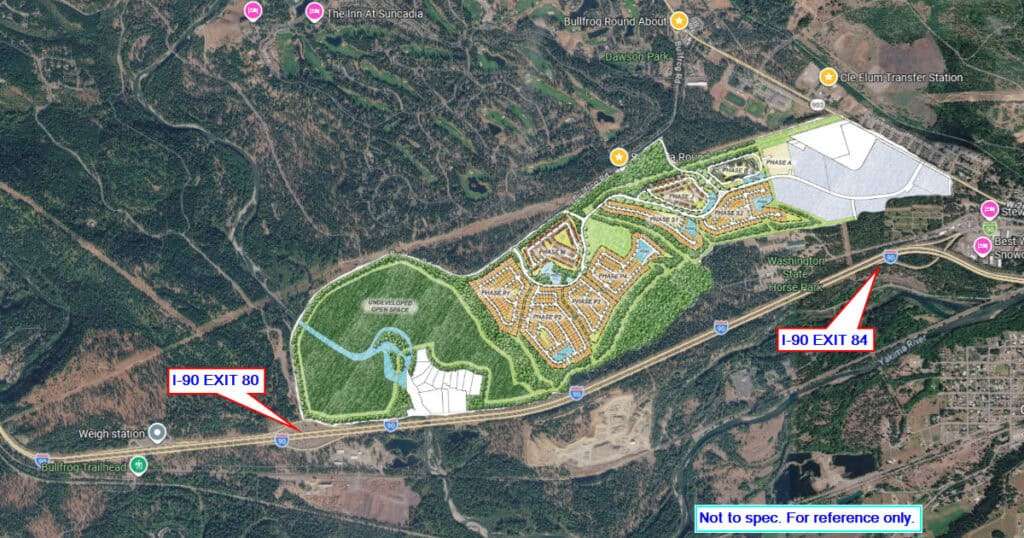 Bullfrog flats pine ranch 47 degrees north development in roslyn cle elum